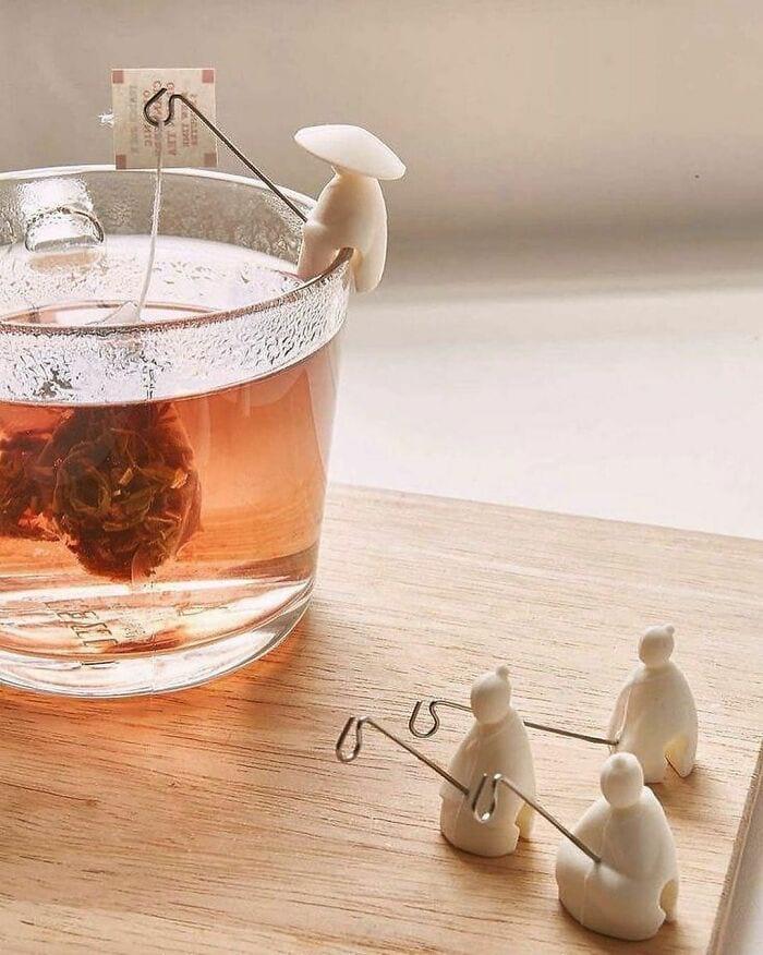 Skaisti tējas maisiņu turētāji Autors: Zibenzellis69 Stilīgi novatoriskā dizaina piemēri, pie kuriem kāds patiešām ir labi strādājis