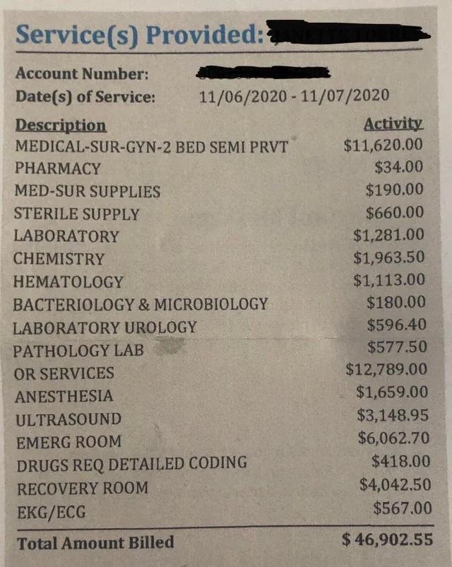 quotManas mātes slimnīcas... Autors: Lestets 14 ASV slimnīcu rēķini, kas liks šausmās saķert galvu