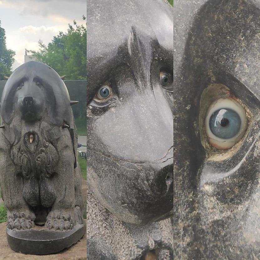 Izbiedētas sfinksas acis... Autors: Zibenzellis69 20 biedējošu statuju fotoattēli, kas var radīt nelielu zosādu
