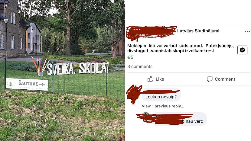 Facebook ir tāda grupa... Autors: matilde 21 piemērs no sērijas «Iespējams TIKAI Latvijā». Apskati foto!