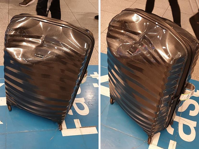 Kāpēc mans koferis izskatās tā... Autors: Zibenzellis69 16 cilvēki tiešsaistē “lielījās” lūk, šādi izskatās viņu bagāža pēc lidojuma