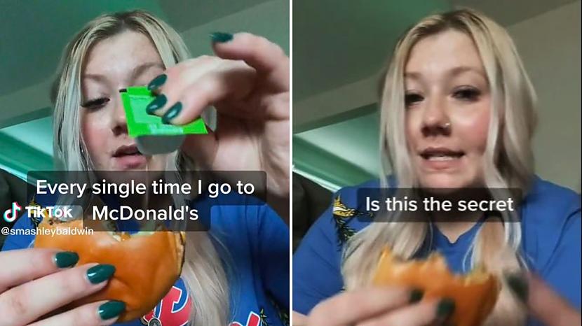 Escaronlijas videoklipam... Autors: matilde VIDEO ⟩ Sieviete parāda vislabāko veidu, kā atvērt «McDonald's» mērcīti
