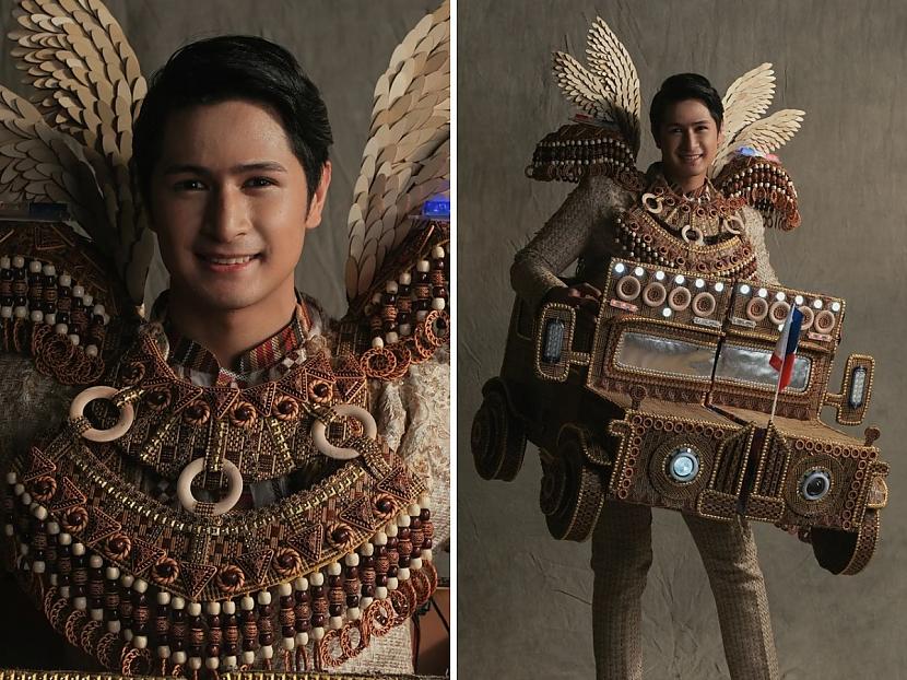 Filipīnas Autors: Zibenzellis69 Vīriešu skaistums: 17 koši ''tautastērpi'' no konkursa Mister Global 2022