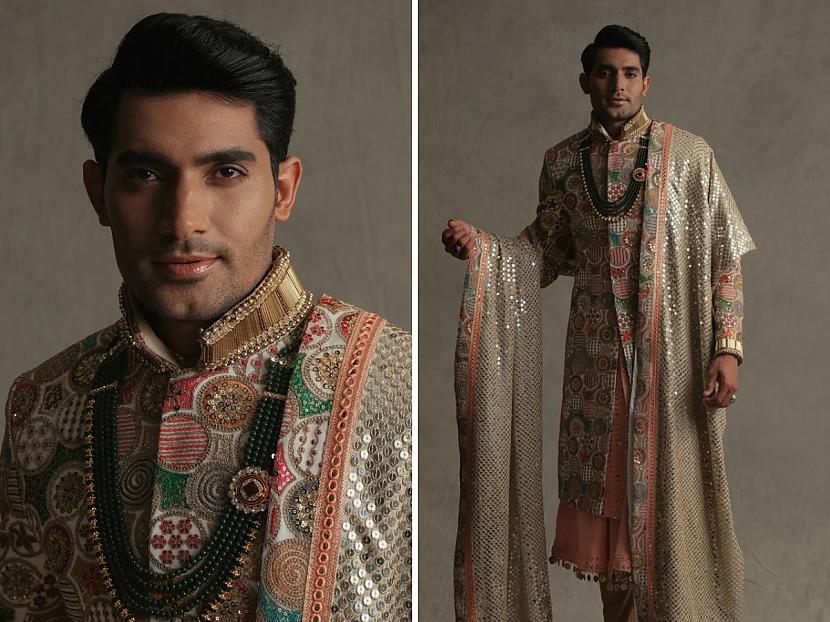 Indija Autors: Zibenzellis69 Vīriešu skaistums: 17 koši ''tautastērpi'' no konkursa Mister Global 2022