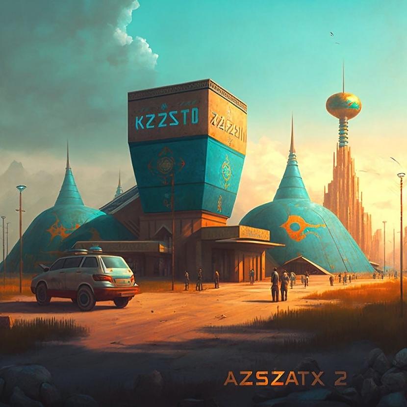 Kazahstāna Autors: Zibenzellis69 Mākslīgā intelekta skatījumā: kādas varētu izskatīties valstis, pilsētas nākotnē