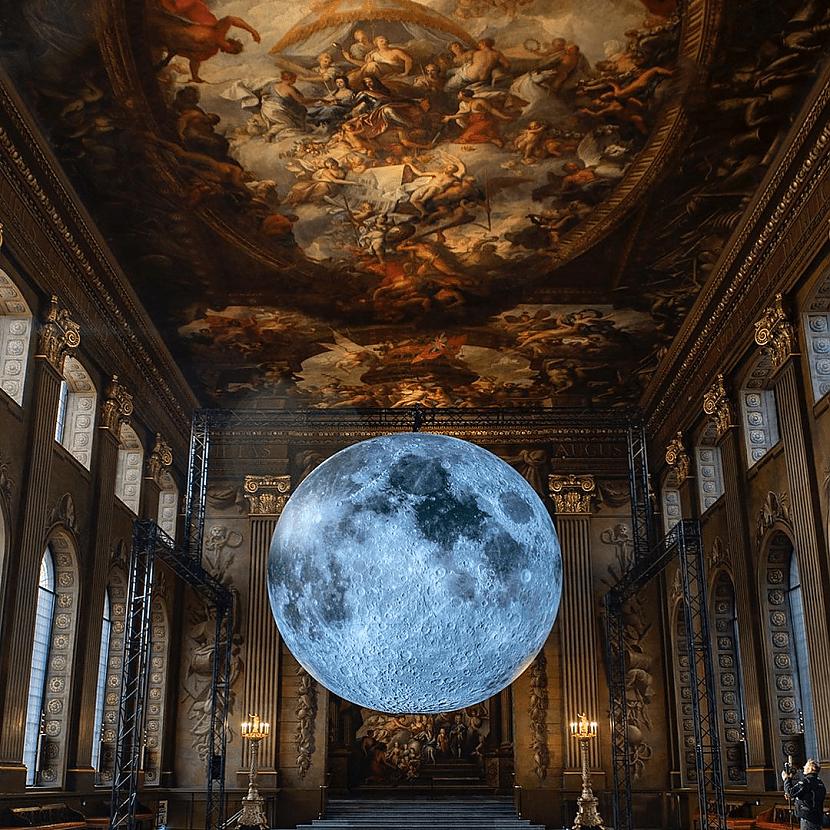 Mēness Londonas Old Royal... Autors: Zibenzellis69 Britu mākslinieka  Luke Jerram's instalācijas, kas pārsteigs ar savu vērienu