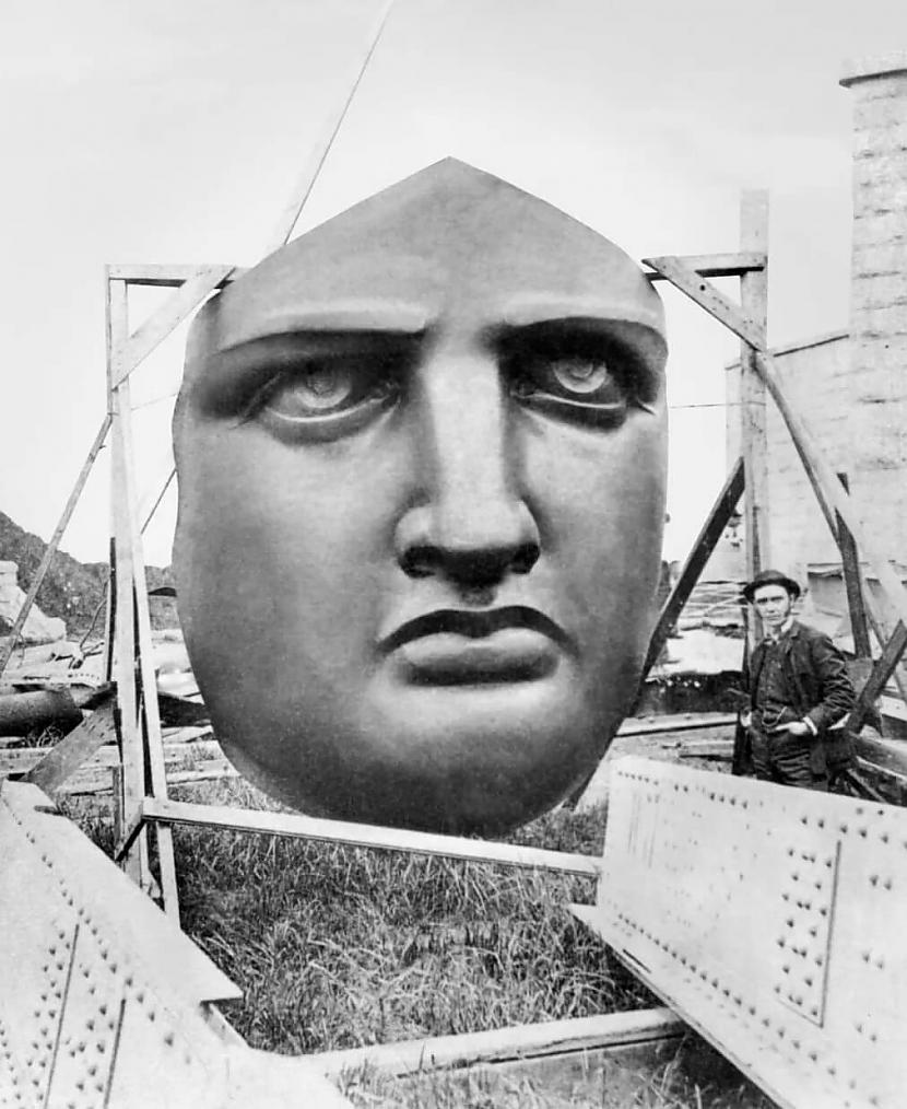  Brīvības statujas seja pirms... Autors: Zibenzellis69 15 fotofakti, kas varētu izraisīt tavu zinātkāri, atver un pārliecinies pats