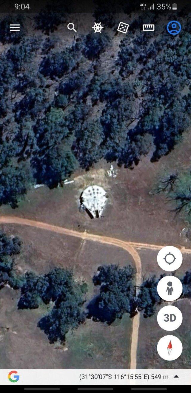 Māja Austrālijā zvaigžņu kuģa... Autors: Zibenzellis69 Programmā Google Earth atrastas anomālijas
