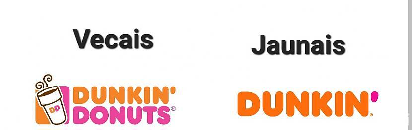 Dunkin Donuts Viennozīmīgi... Autors: Kaķītis čigāns Vērtēju vecos firmu logo pret jaunajiem: ēstuvju izlase