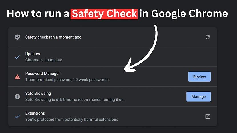 Kādas ir jaunās funkcijas... Autors: Zibenzellis69 Google Chrome Jaunā Drošības Funkcija: Safety Check