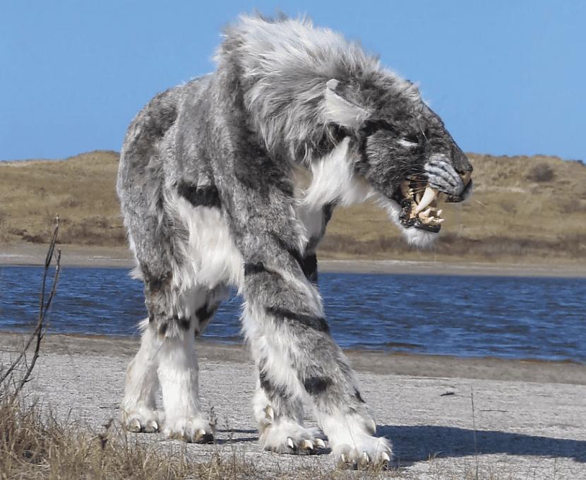 Homotherium... Autors: Zibenzellis69 13 lielo plēsīgo kaķu sugas, kas mūsu pasaulei tika zaudētas uz visiem laikiem