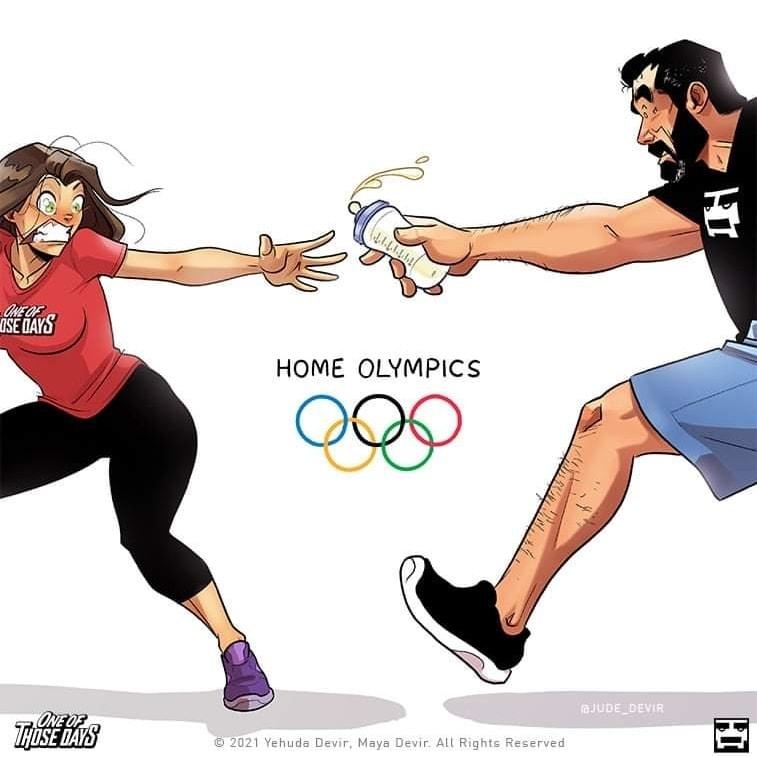  Mājas olimpiāde Autors: Zibenzellis69 Daudzi atbildīgi ģimenes vīrieši zina, ka kopdzīve nav joks, bet nopietna lieta