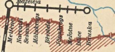 Dzelzceļa līnija 1935 Autors: SplashMaster Dzelzceļa līnija Meitene-Bauska un tās pieturas punkti