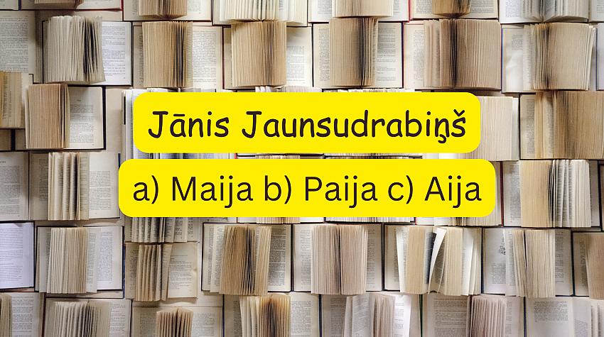 Tests: Vai zini grāmatas nosaukumu, ja dots tās autors?