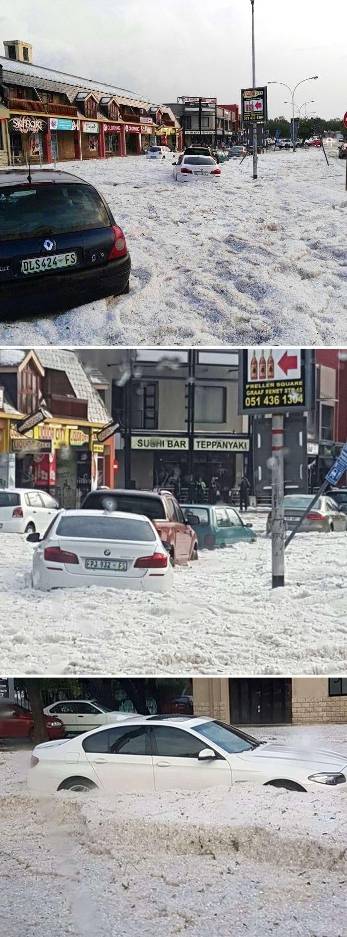 Tas nav sniegs bet gan krusa... Autors: Zibenzellis69 Tās reizes, kad daba kļuva diezgan dusmīga un cilvēki saprata, ka joku nebūs